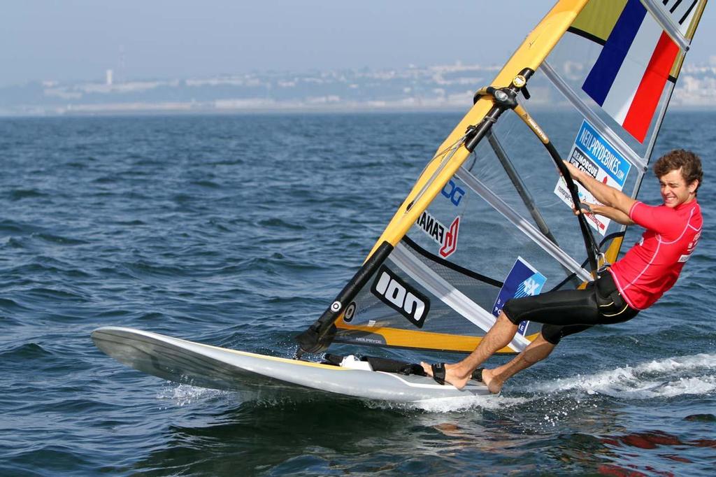 Pierre Le Coq (FR) - Bronze medal RS:X Men European Championship 2013 © Vincenzo Baglione http://www.albaria.com/